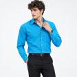 Plain Aqua Blue Shirt : Business
