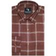 Checks Brown Shirt : Business