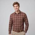 Checks Brown Shirt : Business