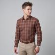 Checks Brown Shirt : Business