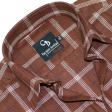 Checks Brown Shirt : Business