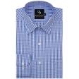 Checks Dark Blue Shirt : Business