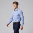 Checks Dark Blue Shirt : Business
