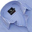 Checks Dark Blue Shirt : Business