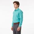 Self Design Dark Green Shirt : Business