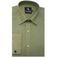 Self Design Dark Green Shirt : Business