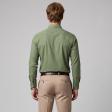 Self Design Dark Green Shirt : Business