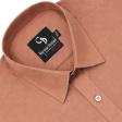Self Design Fawn Shirt : Business