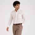 Plain Cream Shirt : Business