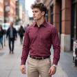 Plain Maroon Shirt : Business