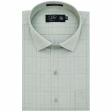Checks Light Green Shirt : Business