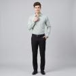 Checks Light Green Shirt : Business