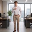 Stripes Light Blue Shirt : Business