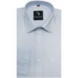 Self Design Light Blue Shirt : Business