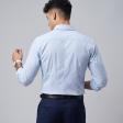 Self Design Light Blue Shirt : Business