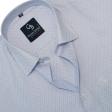 Self Design Light Blue Shirt : Business