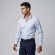 Self Design Blue Shirt : Business