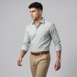 Self Design Green Shirt : Business