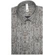 Print Gray Shirt : Slim