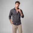 Print Brown Shirt : Slim