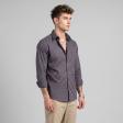 Print Brown Shirt : Slim