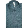 Print Green Shirt : Slim