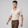 Checks Fawn Shirt : Business