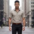 Checks Brown Shirt : Business