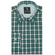 Checks Green Shirt : Business