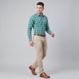 Checks Green Shirt : Business