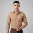 Checks Orange Shirt : Business