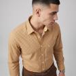 Checks Orange Shirt : Business