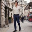 Stripes Gray Shirt : Business