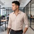 Stripes Brown Shirt : Business