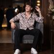 Print Peach Shirt : Party
