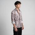Print Peach Shirt : Party