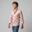 Print Peach Shirt : Party