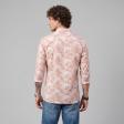 Print Peach Shirt : Party