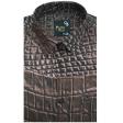 Print Brown Shirt : Party