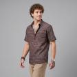 Print Brown Shirt : Party