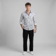 Print Blue Shirt : Slim
