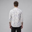 Print Blue Shirt : Slim