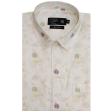 Print Cream Shirt : Party