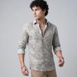 Print Gray Shirt : Party