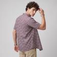 Checks Maroon Gray Shirt : Ditto