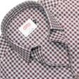 Checks Maroon Gray Shirt : Ditto