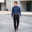 Checks Navy Blue Shirt : Business