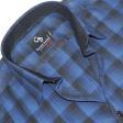 Checks Navy Blue Shirt : Business