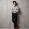 Checks Navy Blue Shirt : Business