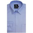 Self Design Blue Shirt : Business